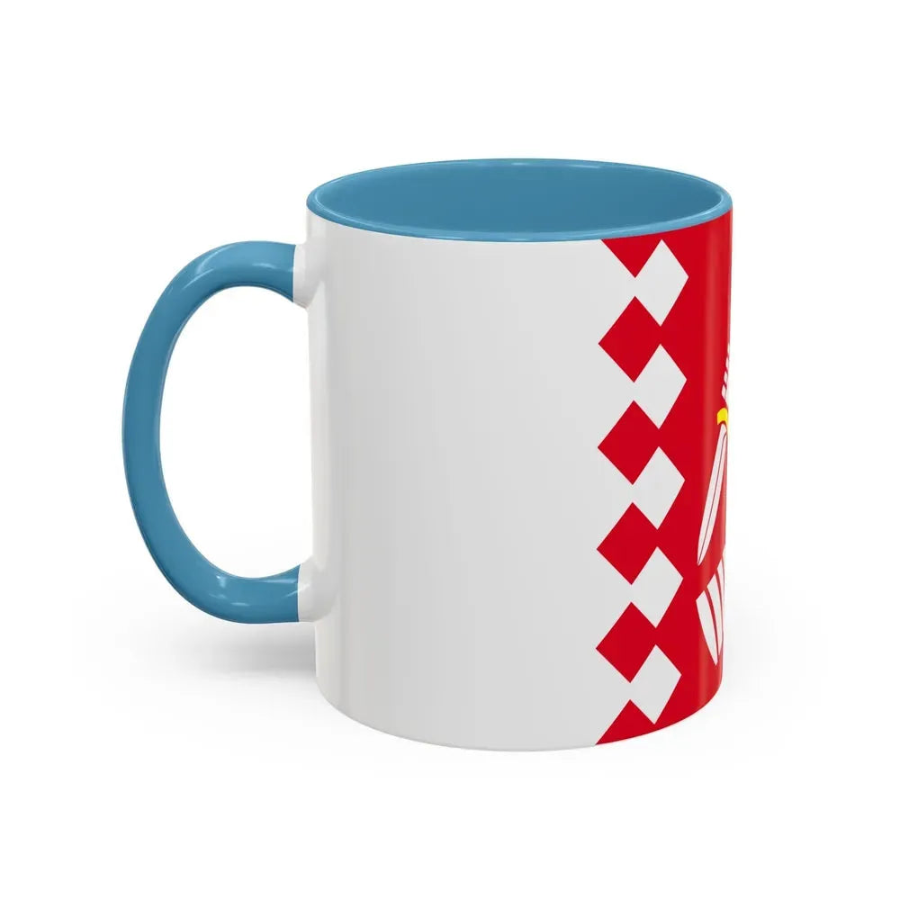 Flag of North Karelia Finland - Accent Coffee Mug - Go Mug Yourself