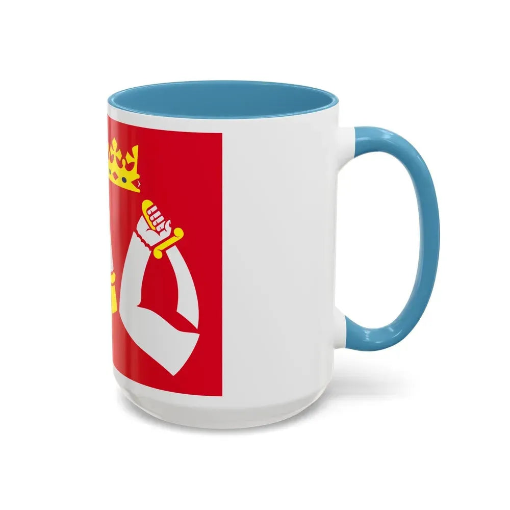 Flag of North Karelia Finland - Accent Coffee Mug - Go Mug Yourself