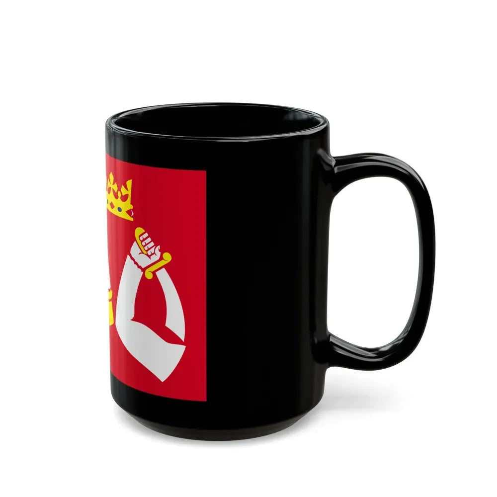 Flag of North Karelia Finland - Black Coffee Mug - Go Mug Yourself