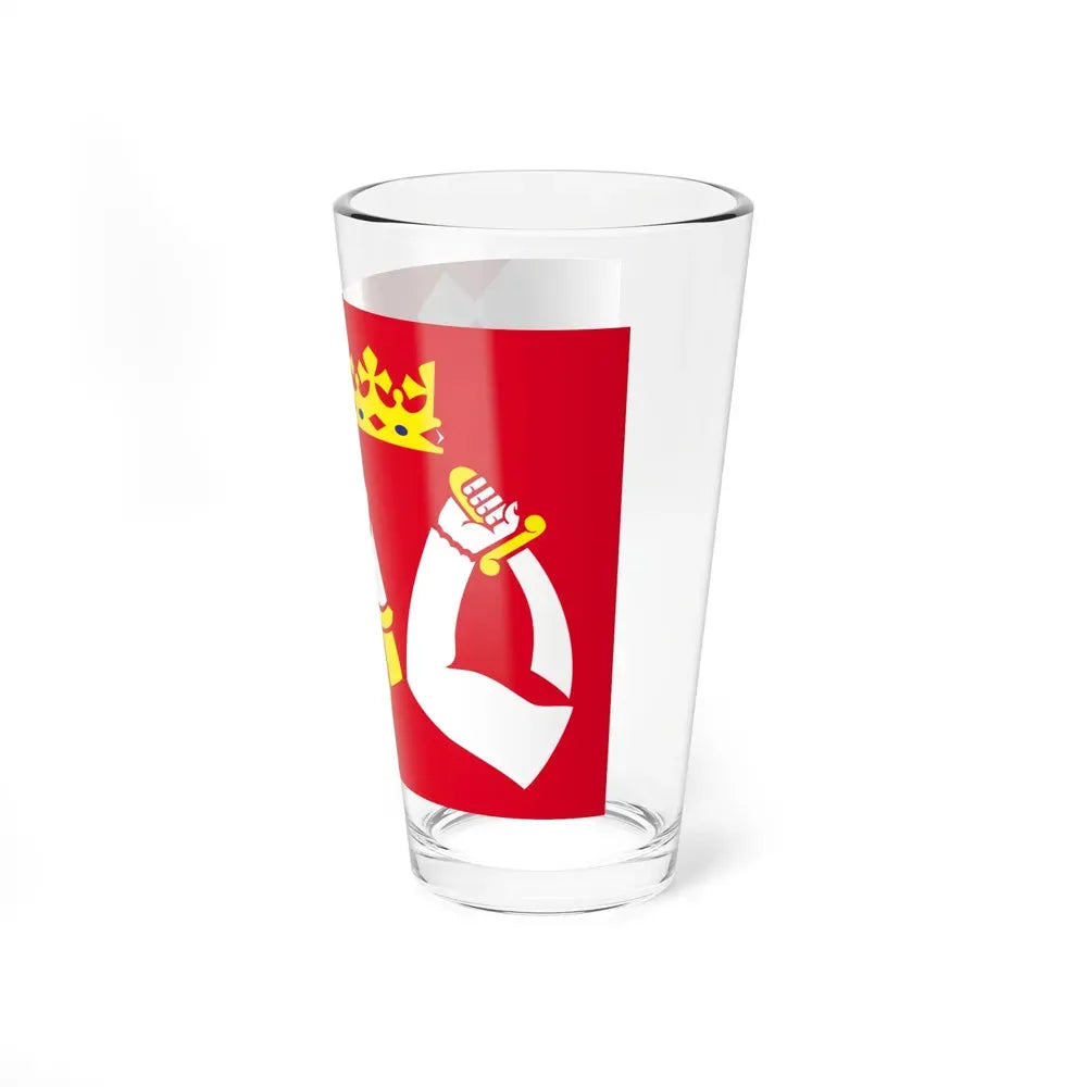 Flag of North Karelia Finland - Pint Glass 16oz - Go Mug Yourself