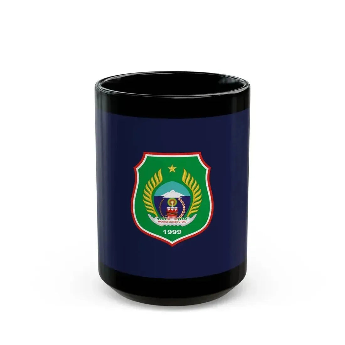 Flag of North Maluku Indonesia - Black Coffee Mug 15oz - Go Mug Yourself