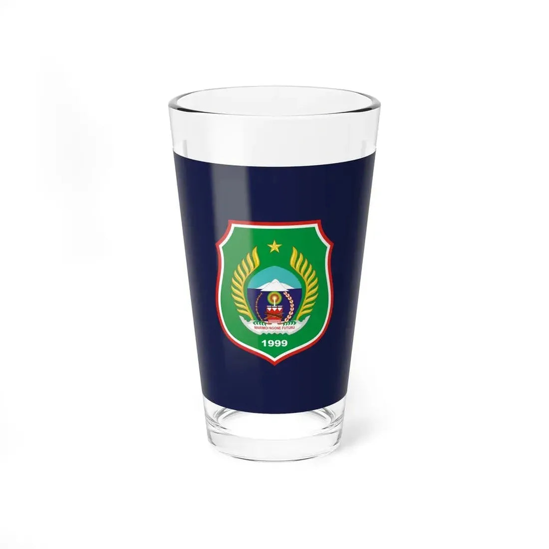 Flag of North Maluku Indonesia - Pint Glass 16oz 16oz - Go Mug Yourself