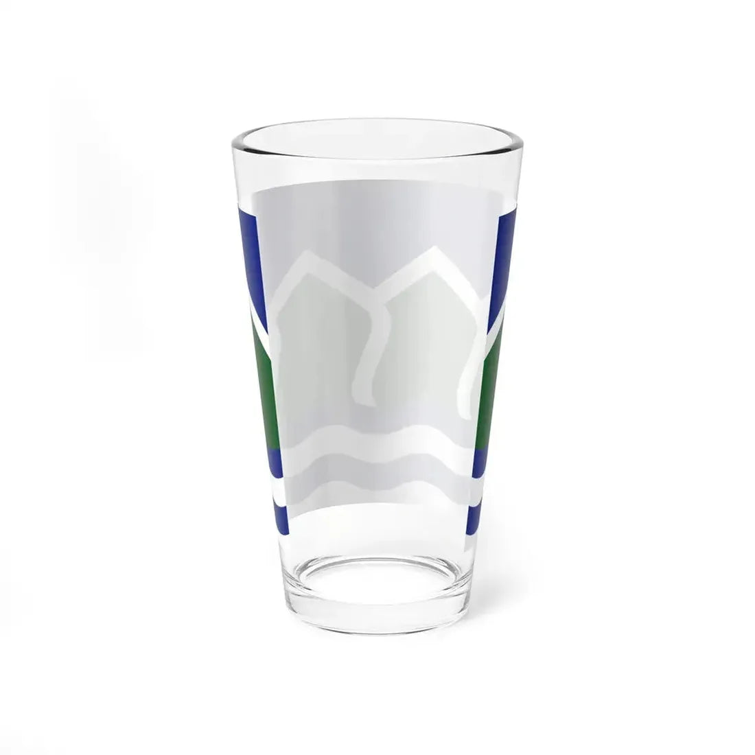 Flag of North Vancouver British Columbia district municipality Canada - Pint Glass 16oz - Go Mug Yourself