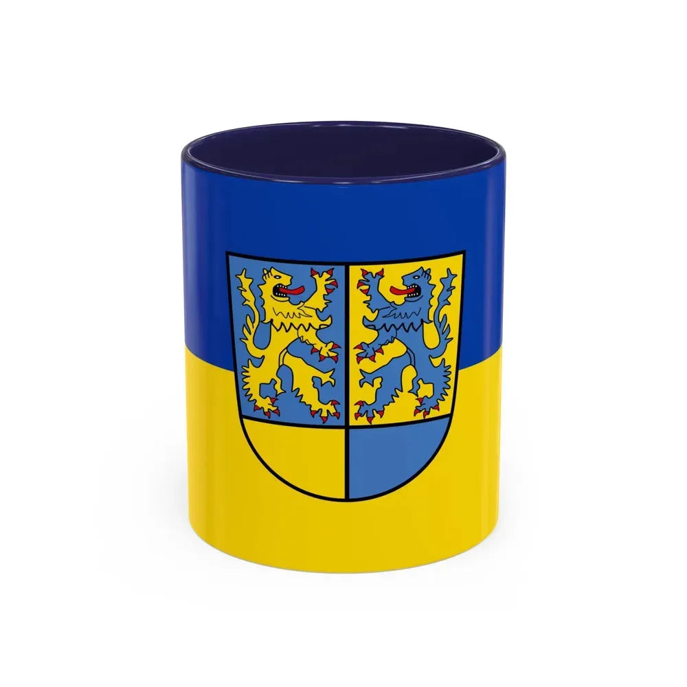 Flag of Northeim Germany - Accent Coffee Mug 11oz Navy - Go Mug Yourself