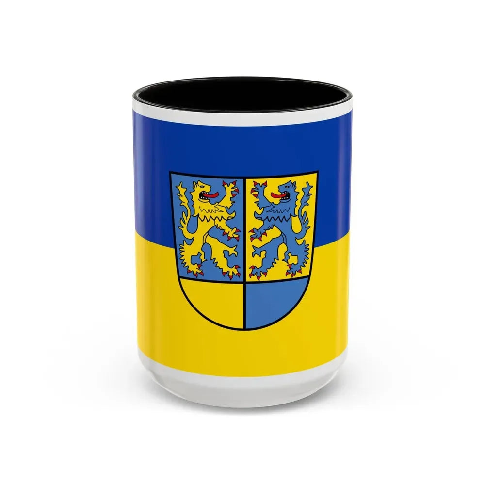 Flag of Northeim Germany - Accent Coffee Mug 15oz Black - Go Mug Yourself