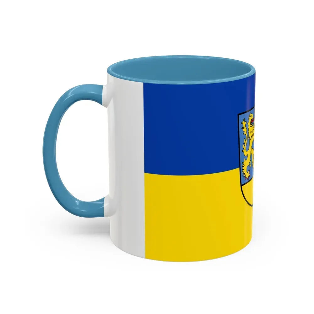 Flag of Northeim Germany - Accent Coffee Mug - Go Mug Yourself