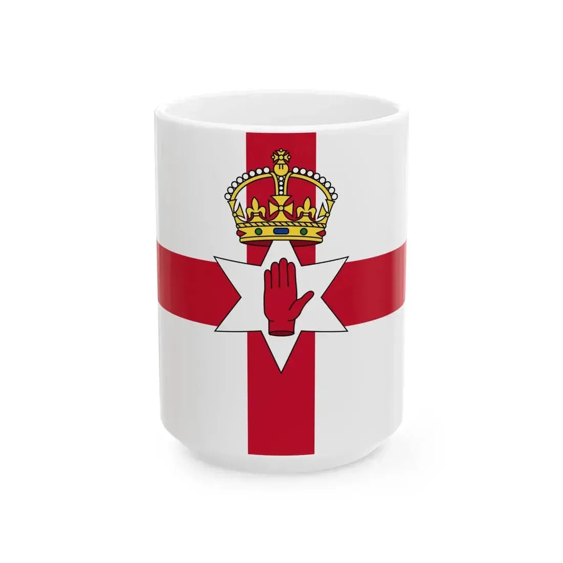 Flag of Northern Ireland 1924-73 (Ireland) White Coffee Mug 15oz - Go Mug Yourself