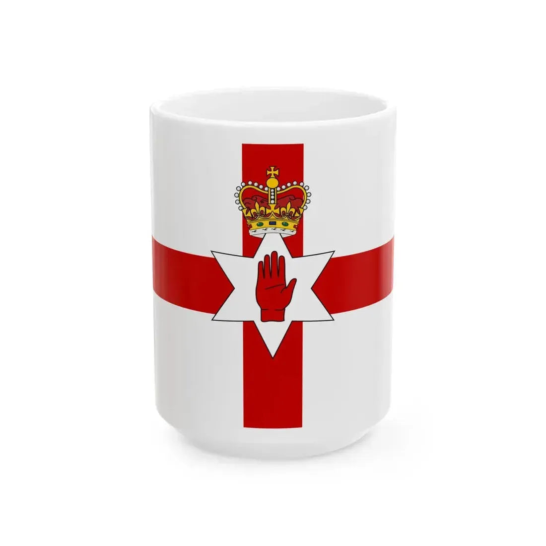 Flag of Northern Ireland 1953-1972 3-2 (Ireland) White Coffee Mug 15oz - Go Mug Yourself