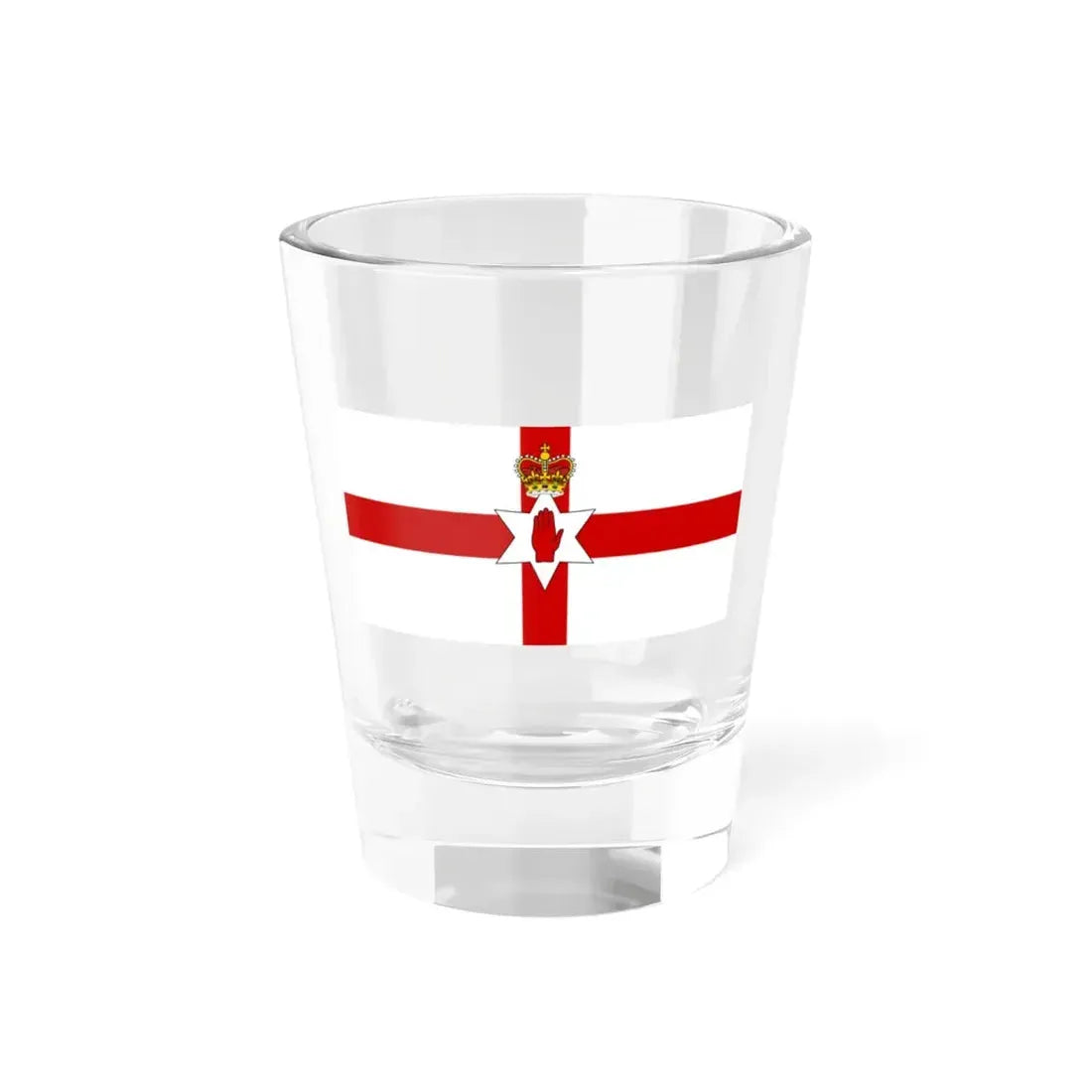 Flag of Northern Ireland 1953-1972 (Ireland) Shot Glass 1.5oz 1.5oz - Go Mug Yourself