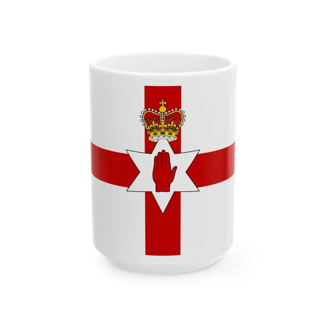 Flag of Northern Ireland 1953-1972 (Ireland) White Coffee Mug 15oz - Go Mug Yourself