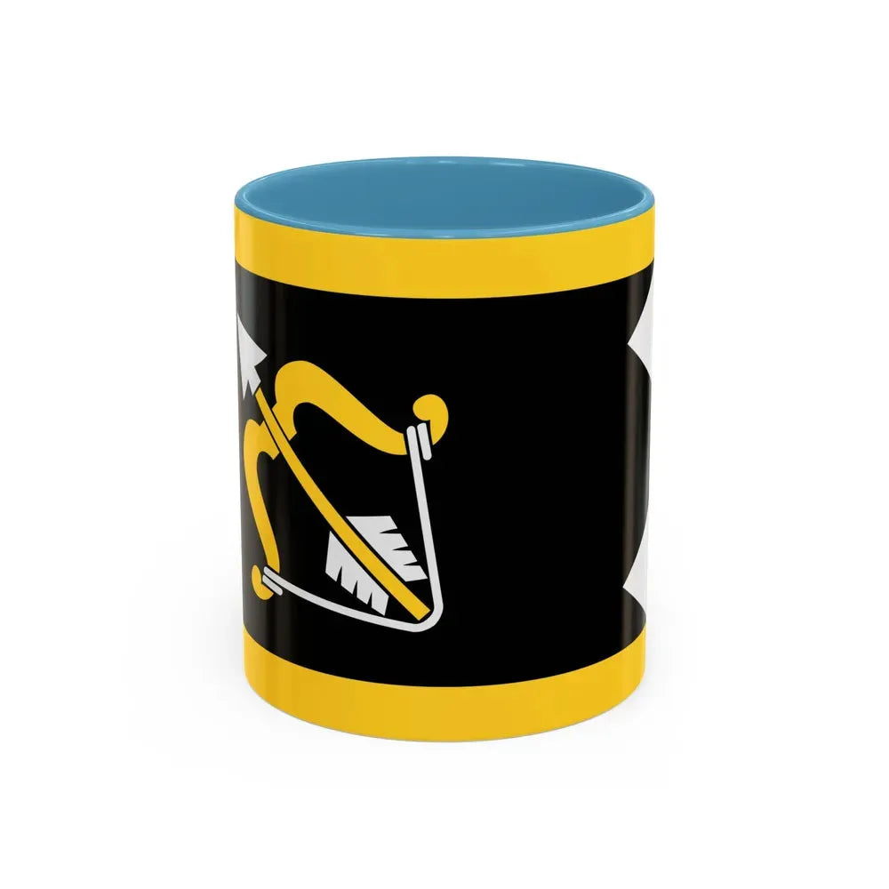 Flag of Northern Savonia Finland - Accent Coffee Mug 11oz Light Blue - Go Mug Yourself
