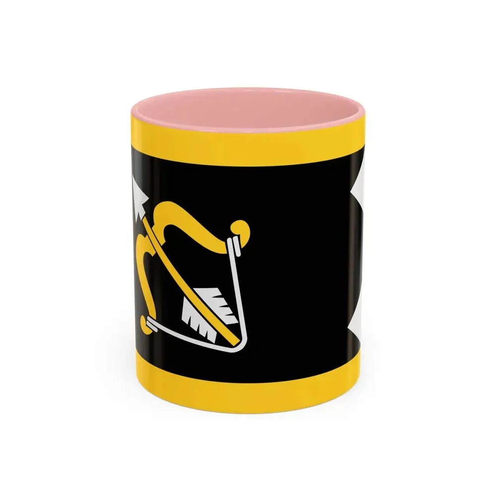 Flag of Northern Savonia Finland - Accent Coffee Mug 11oz Pink - Go Mug Yourself