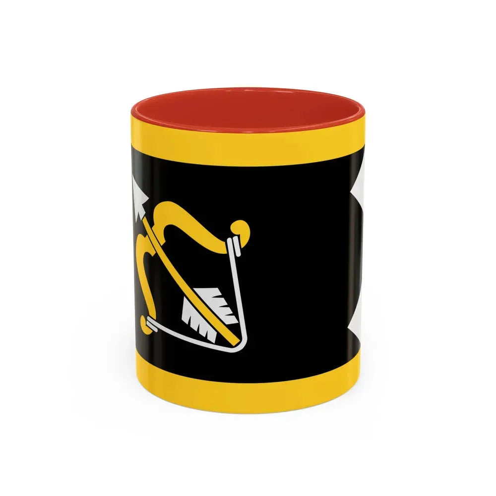Flag of Northern Savonia Finland - Accent Coffee Mug 11oz Red - Go Mug Yourself