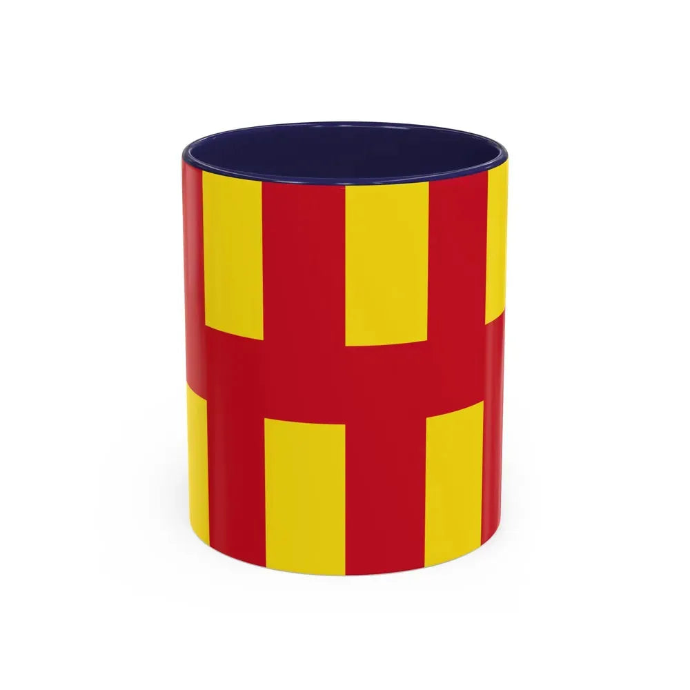 Flag of Northumberland UK - Accent Coffee Mug 11oz Navy - Go Mug Yourself