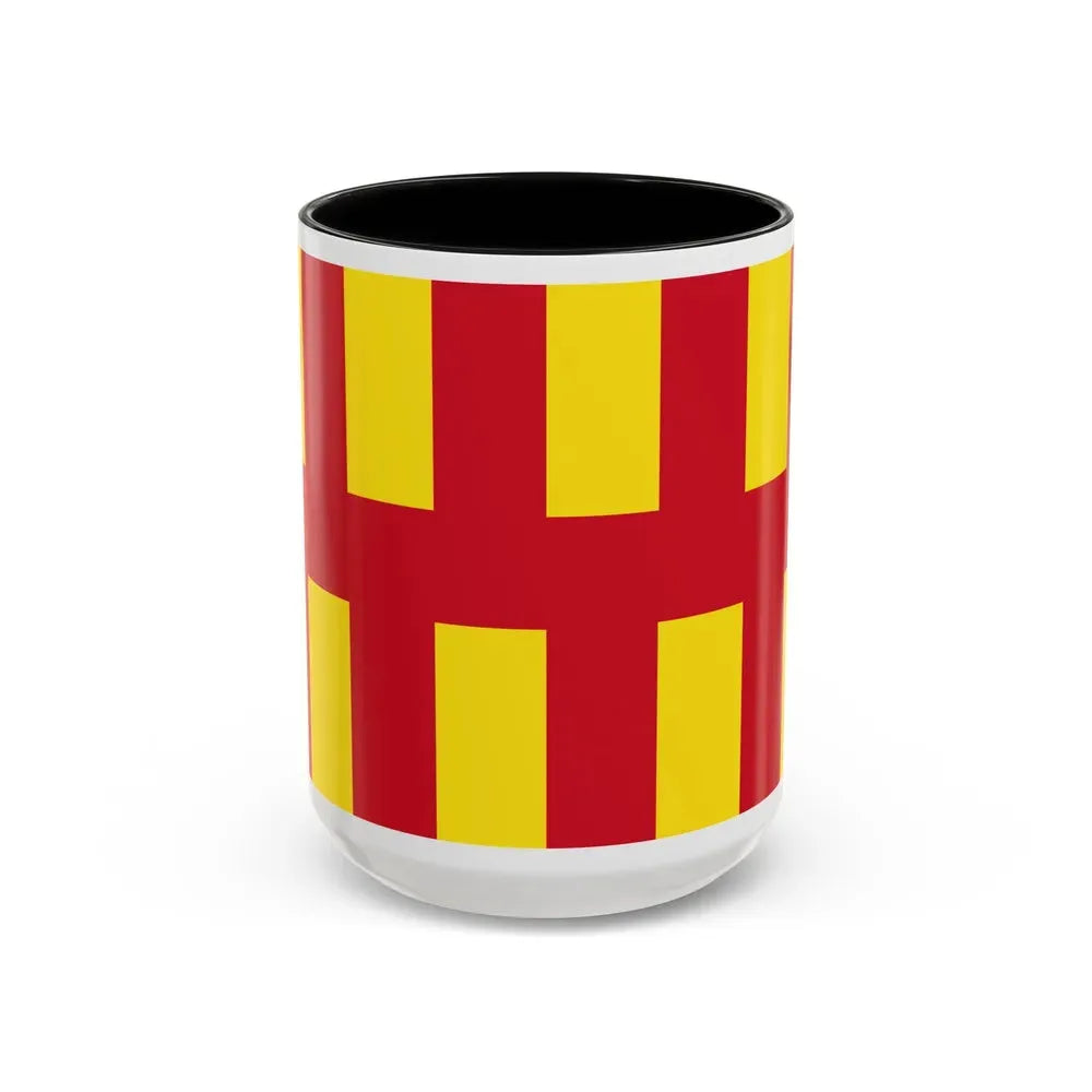 Flag of Northumberland UK - Accent Coffee Mug 15oz Black - Go Mug Yourself
