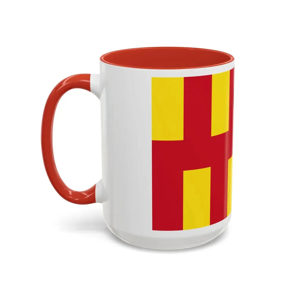 Flag of Northumberland UK - Accent Coffee Mug - Go Mug Yourself