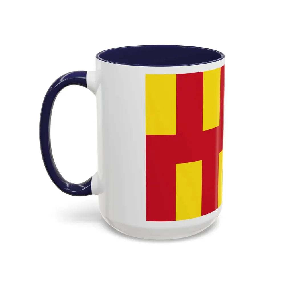 Flag of Northumberland UK - Accent Coffee Mug - Go Mug Yourself