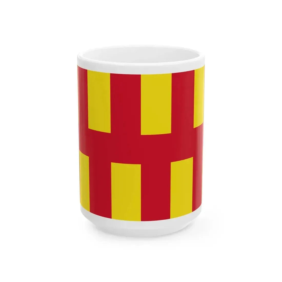 Flag of Northumberland UK - White Coffee Mug 15oz - Go Mug Yourself