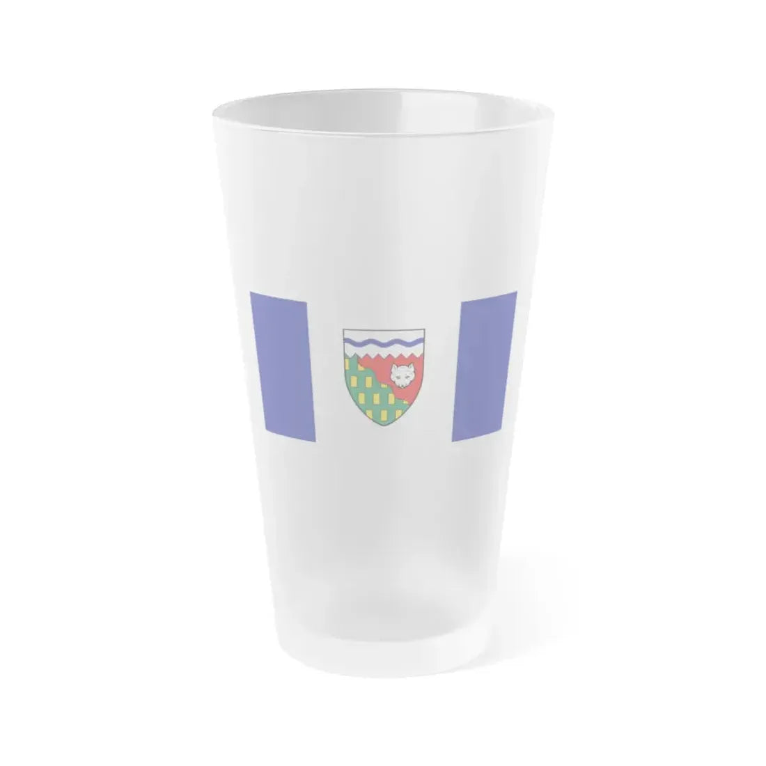 Flag of Northwest Territories Canada - Frosted Pint Glass 16oz 16oz Frosted - Go Mug Yourself