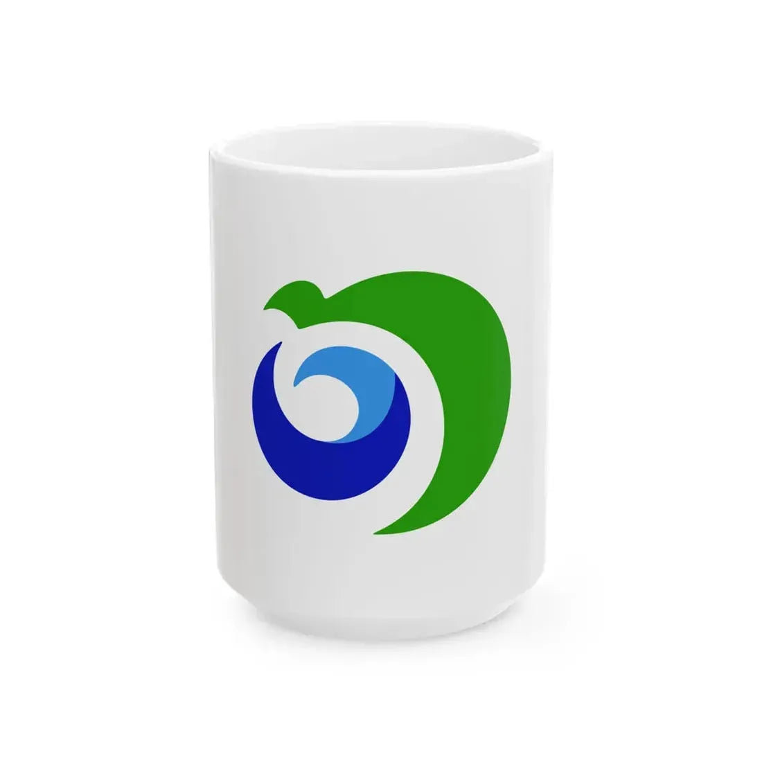 Flag of Noshiro Akita (Japan) White Coffee Mug 15oz - Go Mug Yourself