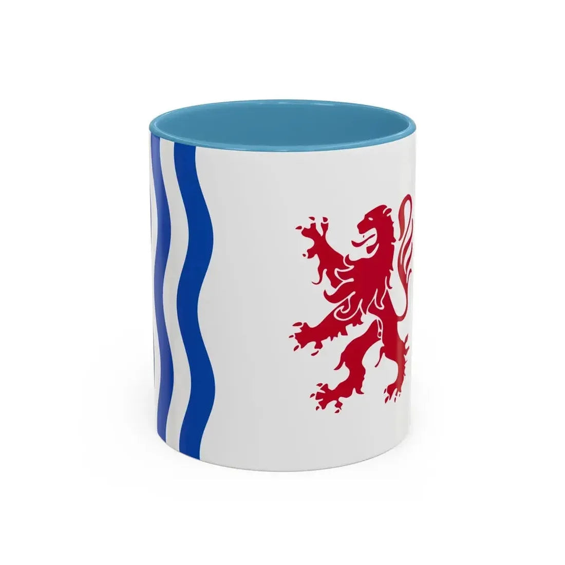 Flag of Nouvelle Aquitaine France - Accent Coffee Mug 11oz Light Blue - Go Mug Yourself