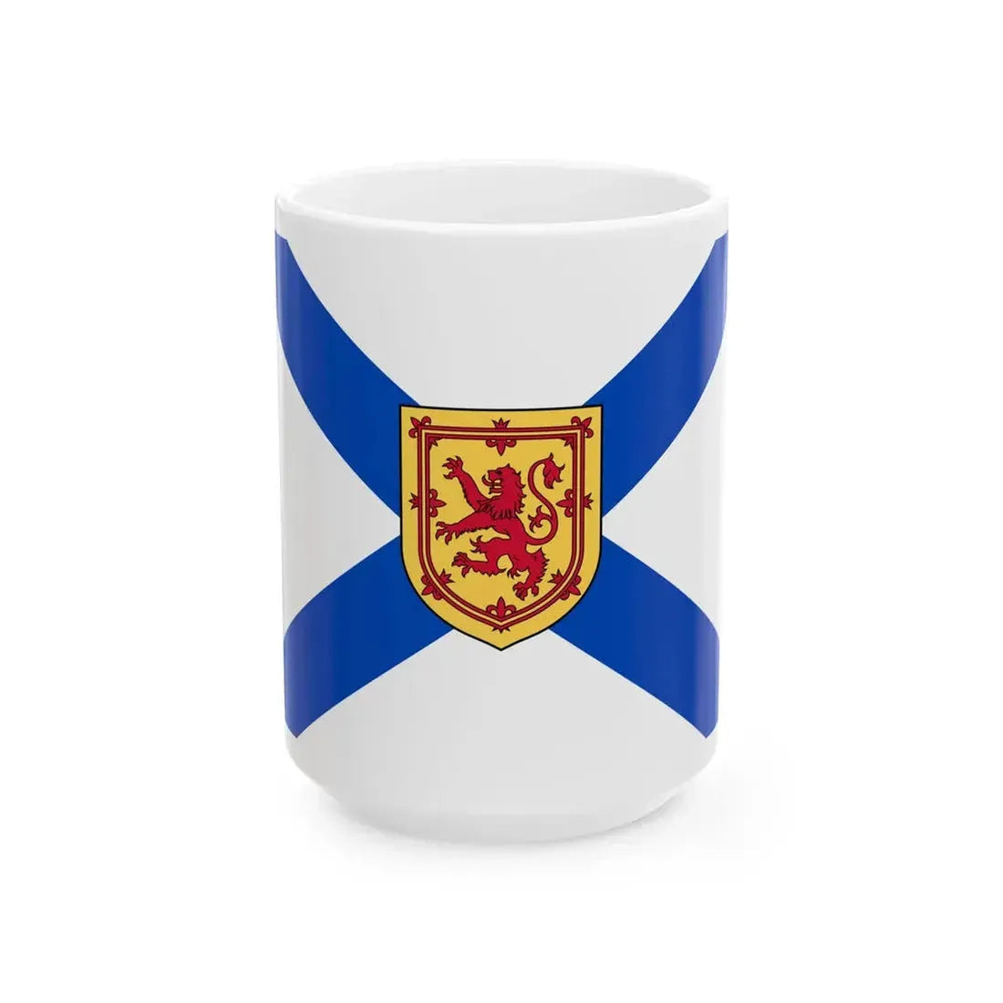 Flag of Nova Scotia 3 by 4 ratio (Canada) White Coffee Mug 15oz - Go Mug Yourself