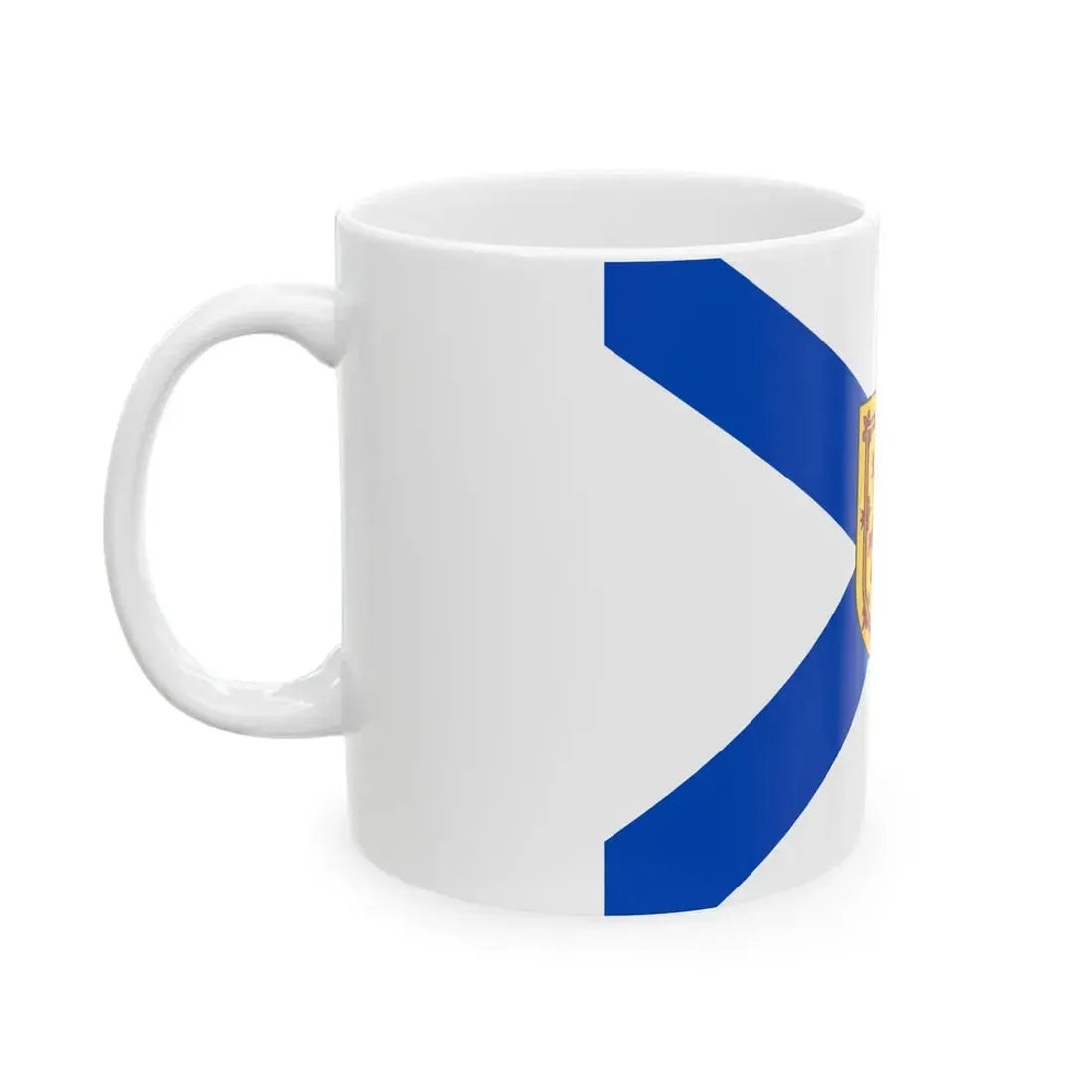 Flag of Nova Scotia 3 by 4 ratio (Canada) White Coffee Mug - Go Mug Yourself