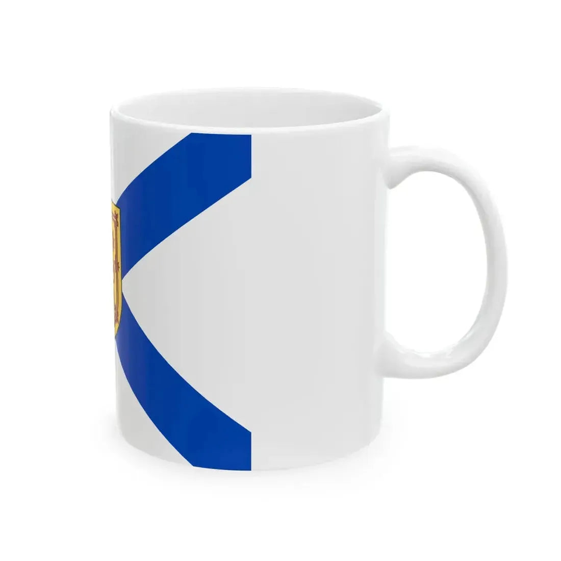 Flag of Nova Scotia 3 by 4 ratio (Canada) White Coffee Mug - Go Mug Yourself