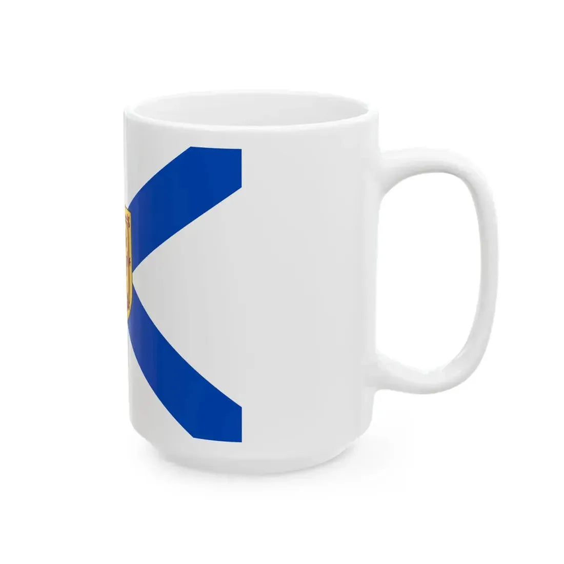 Flag of Nova Scotia 3 by 4 ratio (Canada) White Coffee Mug - Go Mug Yourself