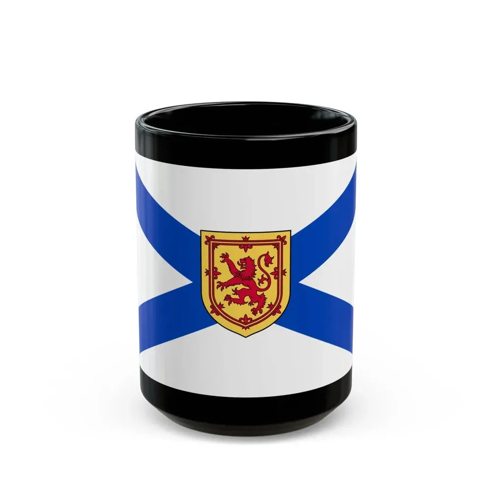 Flag of Nova Scotia Canada - Black Coffee Mug 15oz - Go Mug Yourself