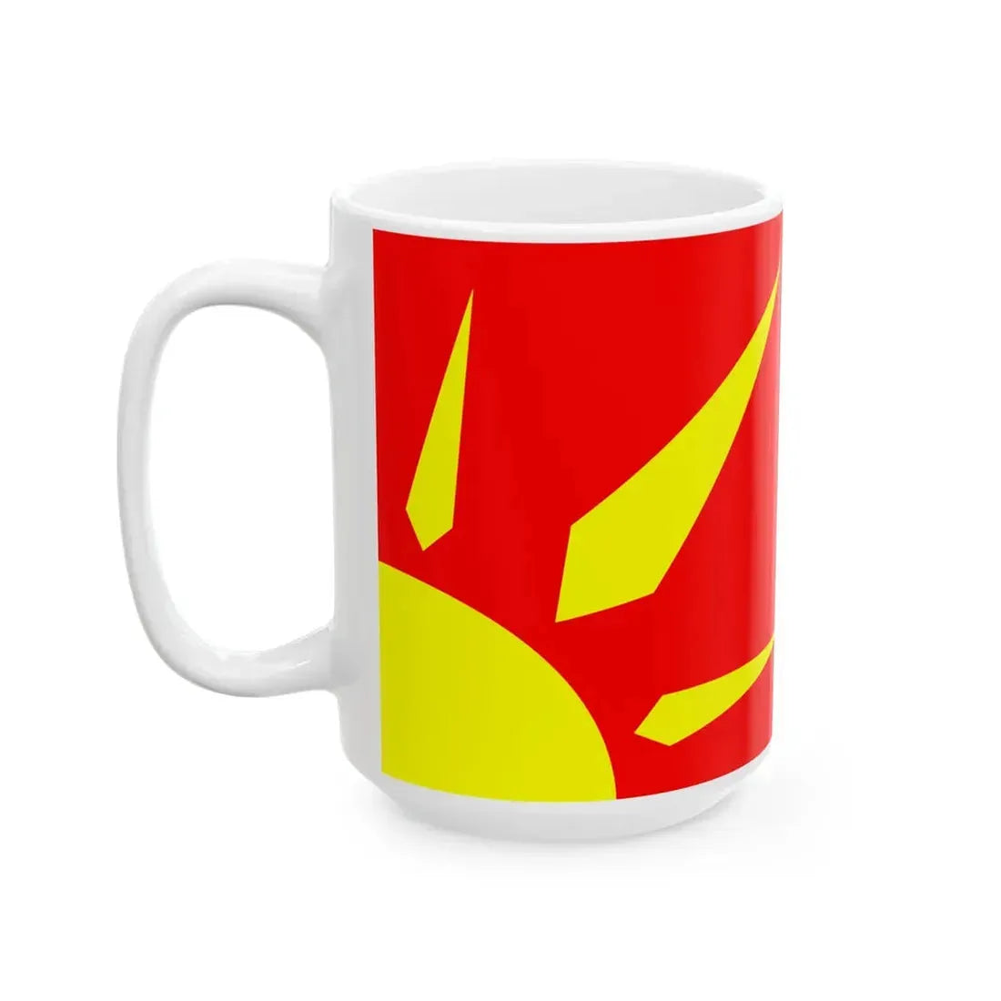 Flag of Novo Selo Municipality North Macedonia (North Macedonia) White Coffee Mug - Go Mug Yourself