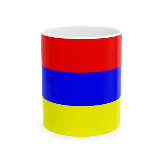 Flag of Novoaidar (Ukraine) White Coffee Mug 11oz - Go Mug Yourself