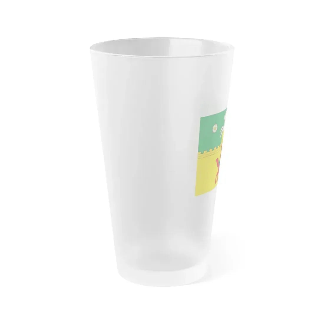 Flag of Novokuznetsk Russia - Frosted Pint Glass 16oz - Go Mug Yourself