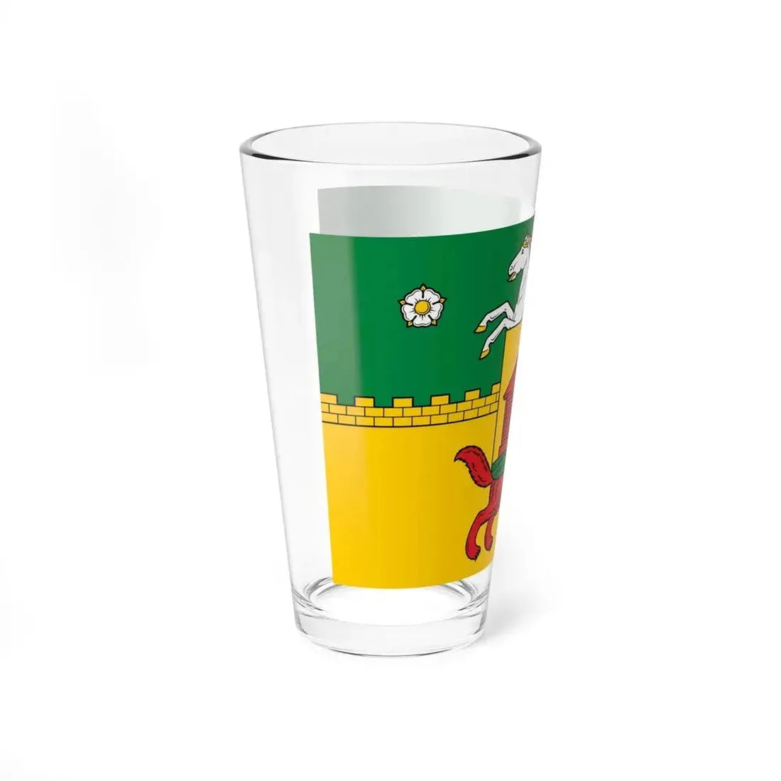 Flag of Novokuznetsk Russia - Pint Glass 16oz - Go Mug Yourself