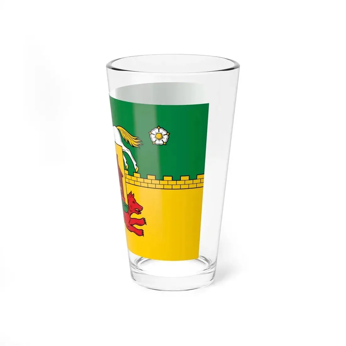 Flag of Novokuznetsk Russia - Pint Glass 16oz - Go Mug Yourself