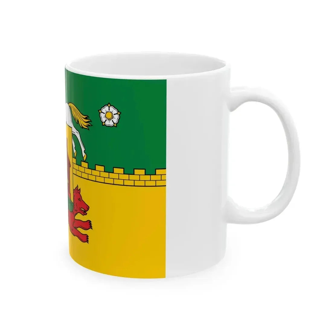 Flag of Novokuznetsk Russia - White Coffee Mug - Go Mug Yourself