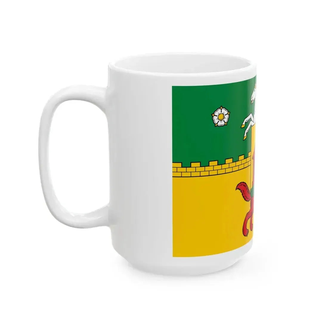 Flag of Novokuznetsk Russia - White Coffee Mug - Go Mug Yourself