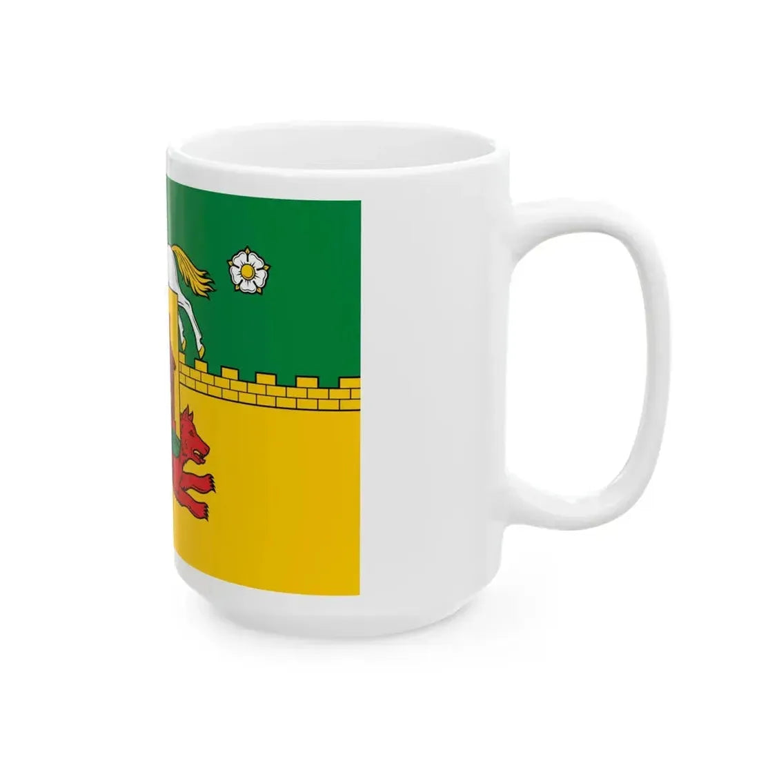Flag of Novokuznetsk Russia - White Coffee Mug - Go Mug Yourself