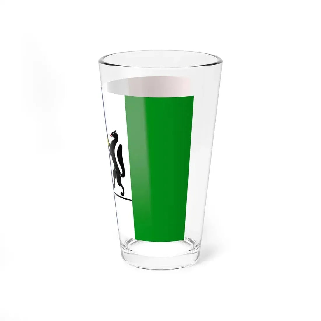 Flag of Novosibirsk Oblast Russia - Pint Glass 16oz - Go Mug Yourself