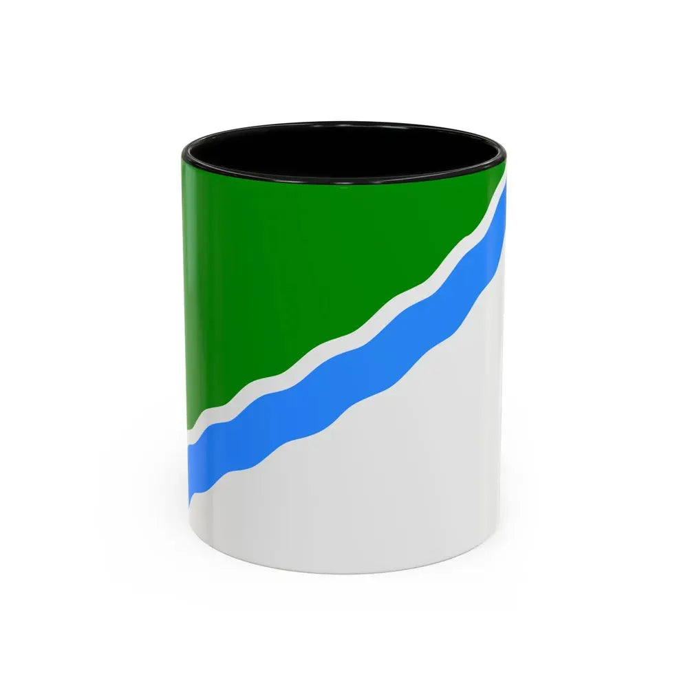 Flag of Novosibirsk Russia - Accent Coffee Mug 11oz Black - Go Mug Yourself
