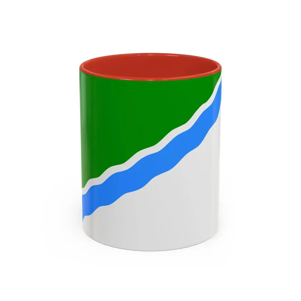 Flag of Novosibirsk Russia - Accent Coffee Mug 11oz Red - Go Mug Yourself