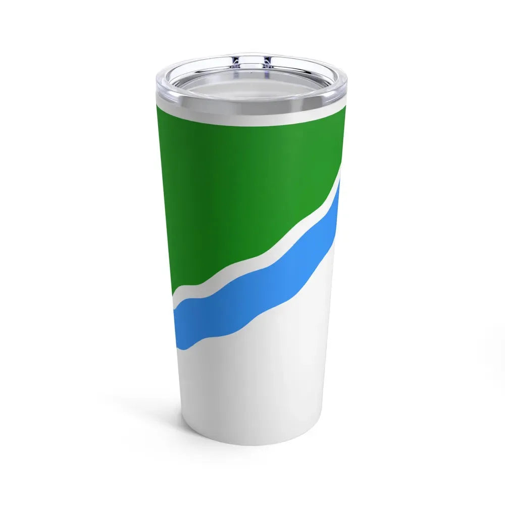 Flag of Novosibirsk Russia - Tumbler 20oz 20oz - Go Mug Yourself