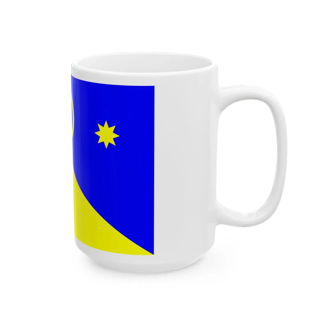 Flag of Novoukrainka raion (Ukraine) White Coffee Mug - Go Mug Yourself
