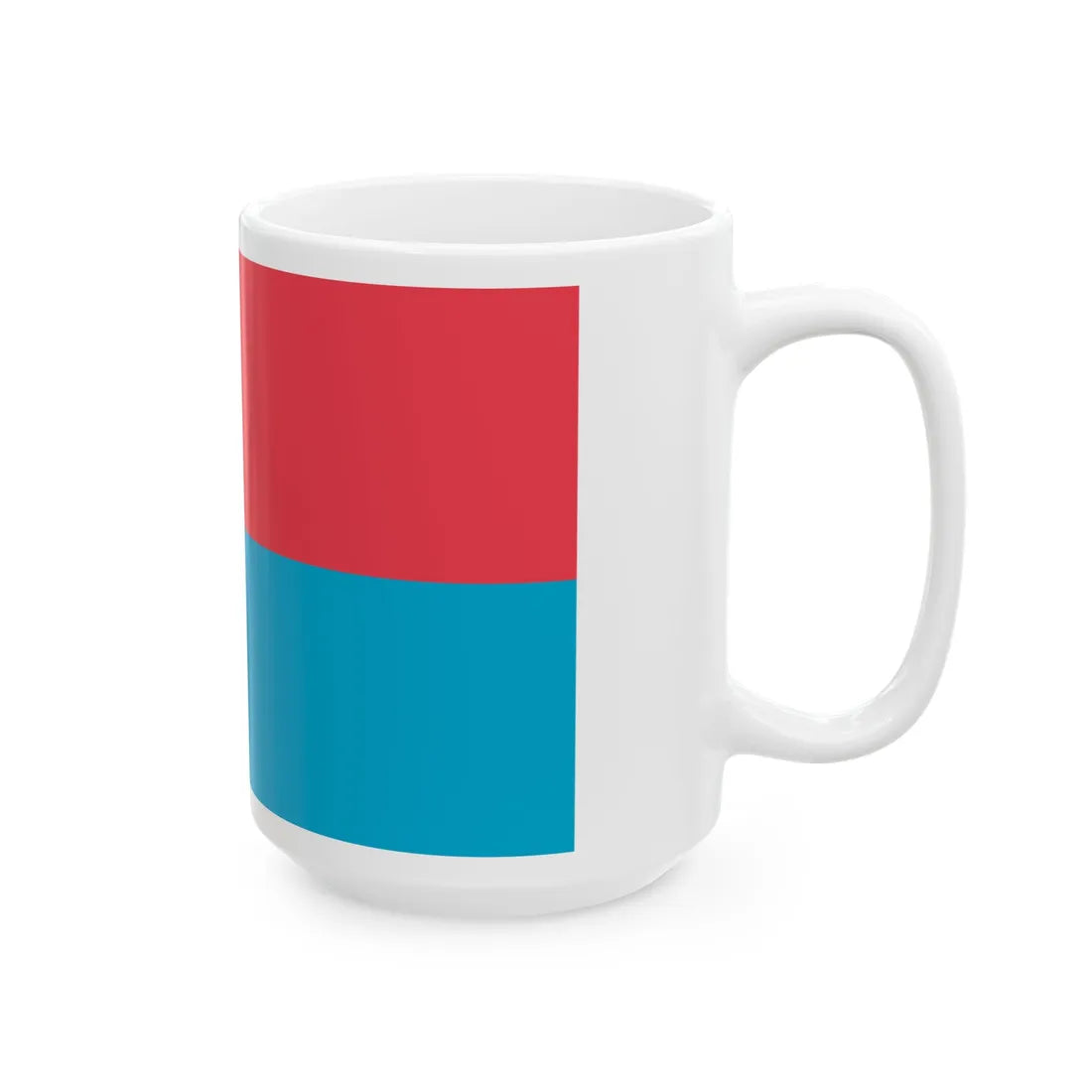 Flag of Novovodolazkyj (Ukraine) White Coffee Mug - Go Mug Yourself