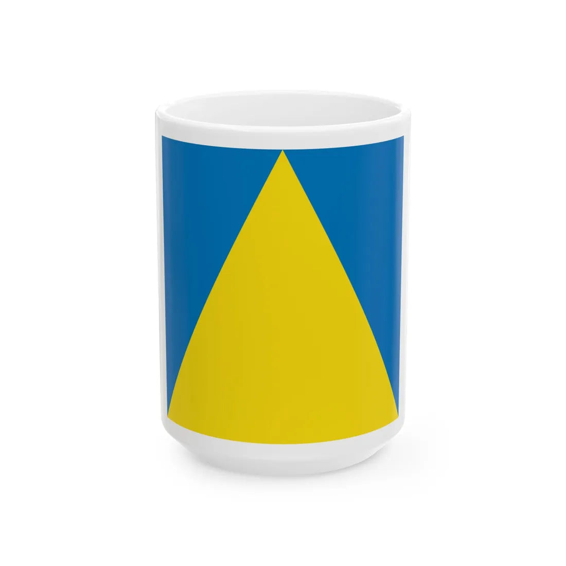 Flag of Novyi Rozdil (Ukraine) White Coffee Mug 15oz - Go Mug Yourself
