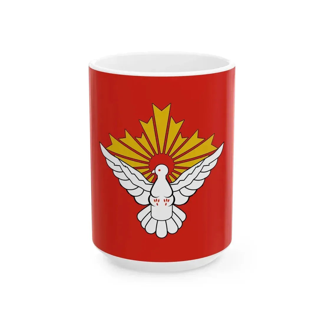 Flag of NSF and NPR (Japan) White Coffee Mug 15oz - Go Mug Yourself