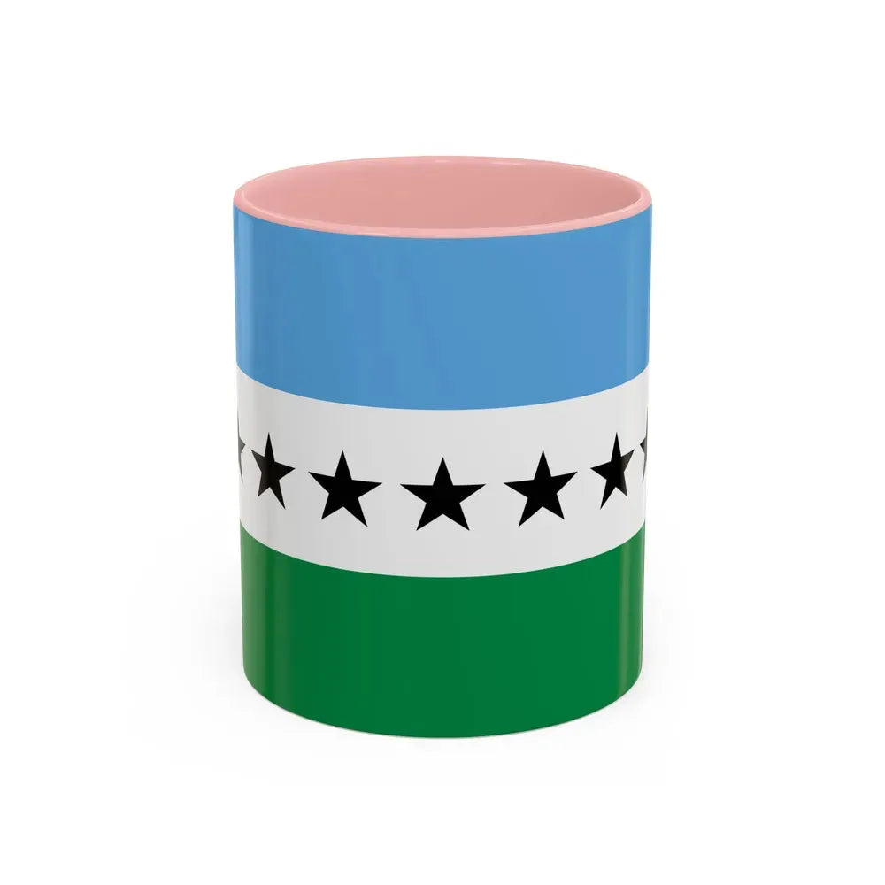 Flag of Nueva Loja Ecuador - Accent Coffee Mug 11oz Pink - Go Mug Yourself