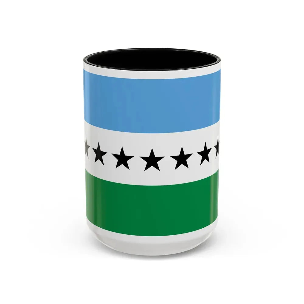 Flag of Nueva Loja Ecuador - Accent Coffee Mug 15oz Black - Go Mug Yourself