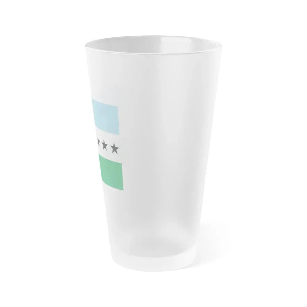 Flag of Nueva Loja Ecuador - Frosted Pint Glass 16oz - Go Mug Yourself