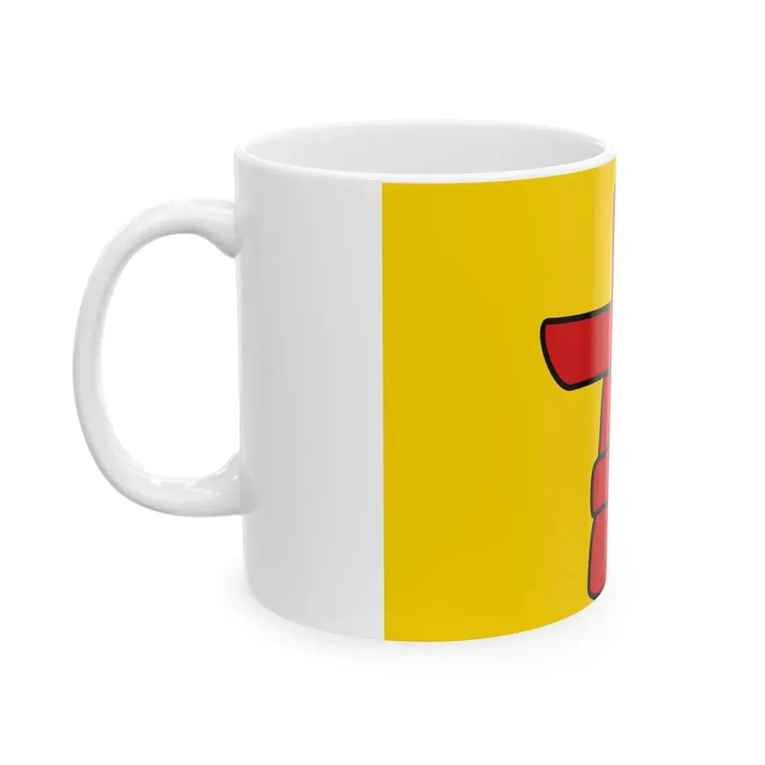 Flag of Nunavut 3-2 (Canada) White Coffee Mug - Go Mug Yourself